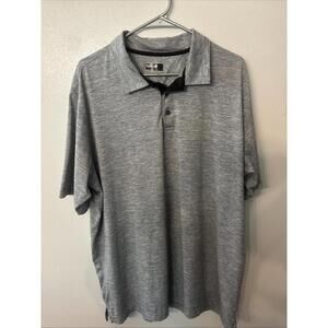 Bolle Men's Gray Polo Shirt XXL 2XL Short Sleeve Buttons‎ Collar